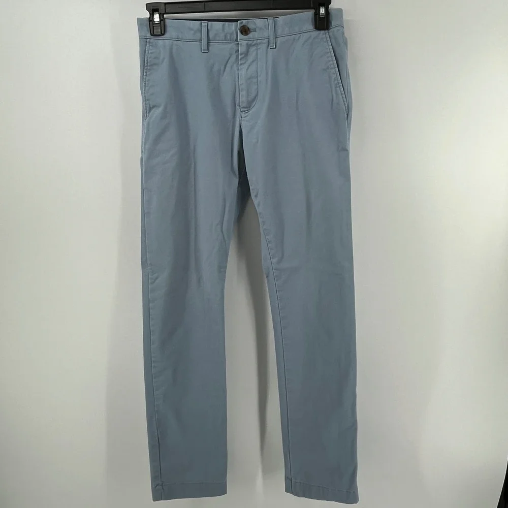 J. Crew. Flex Slim Pants, Mens, 29x32, Blue/Taupe, 2 Pack Bundle